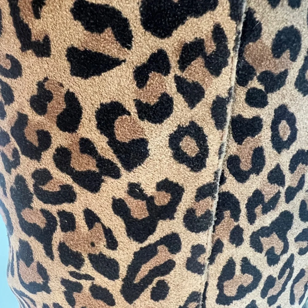 Gianni Bini COLBBIYE Leopard Boots SZ 8.5 Leather Over the Knee New in box